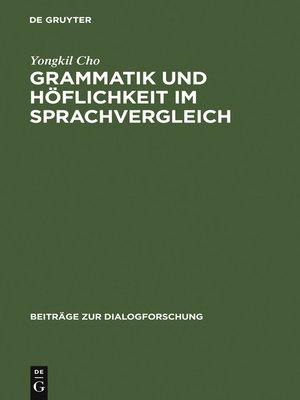 cover image of Grammatik und Höflichkeit im Sprachvergleich